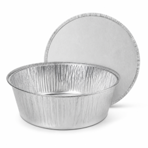 1,120 ml Round Aluminum Foil Pot with Hood