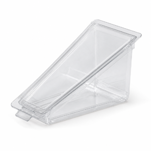 PET Clear Sandwich Wedge Container Tamper Evident