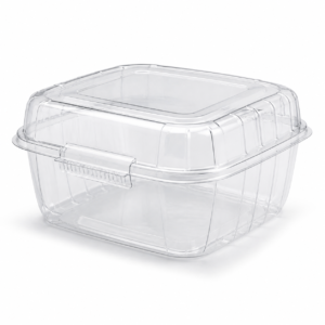 32 oz PET Hinged Container Tamper Evident I-Lock - Clear