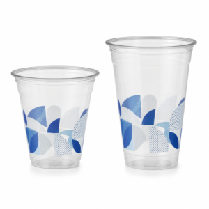 Printed Clear PET Cup Family in 7 oz and 12 oz Sizes
