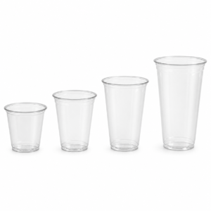 Clear PET Cup Family in 7 oz, 9 oz, 10 oz and 16 oz Sizes