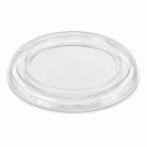 Clear PET Non-Slotted Lid - PL16D