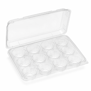 Clear PET 12 Mini Muffins Tray