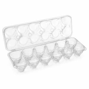 Clear PET 12 Eggs Tray