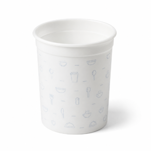 32 oz White Printed PP Deli Container