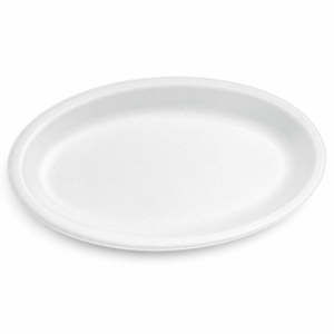 Small Foam Oval Platter - White