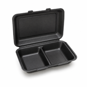 EPS Foam Hinged Container 205 2-Compartment - Item 12752 - 1/100