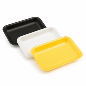 EPS 2D Meat Tray - Black, White or Yellow