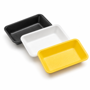 EPS 4D Meat Tray - Black, White or Yellow