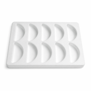 EPS #285 10 Empanadas Foam Tray - White