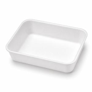 EPS 2DH Meat Tray - White