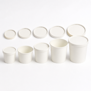 Paper Soup Containers with Paper Lids | 8 to 32 oz