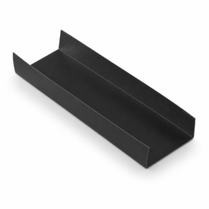Hot Dog Paper Tray Open Ended - Black