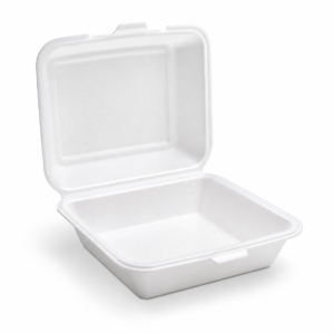Foam Double Tray 8 x 8.25 in without Compartment - White
