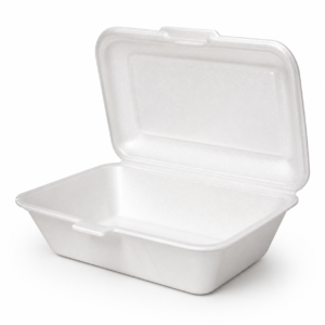 Medium Foam Double Tray 8.75 x 6 in - White