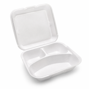 9 x 9 Foam Double Tray 9×9 with Compartments - White
