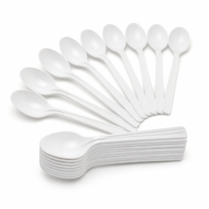 White PP Spoons 40/25