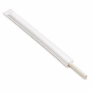 Wrapped Bio PP Straw 7.75 in - Cream