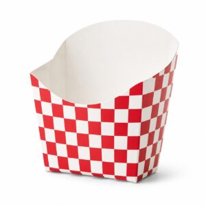 Red Check French Fry Scoop - Medium