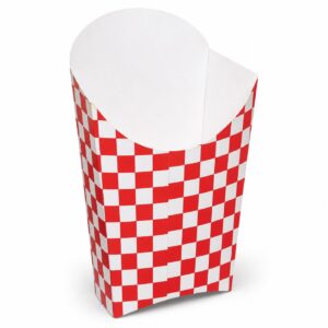 Red Check French Fry Scoop - Large