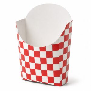 Red Check French Fry Scoop - Extra Large