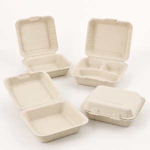 Bagasse Clamshell Containers