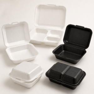 Foam Hinged Take-Out Containers