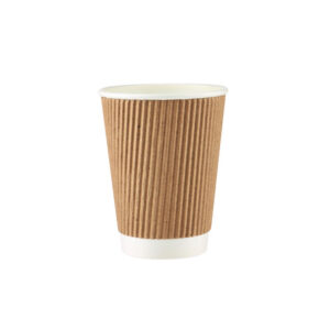 12 oz Kraft Paper Ripple Cup