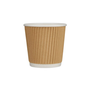 4 oz Kraft Paper Ripple Cup