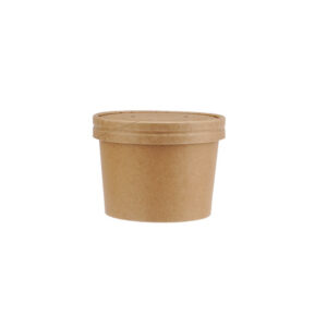Kraft Paper Noodle Bowl 12 oz with Paper Lid