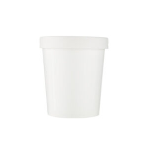 White Paper Noodle Bowl 16 oz with Paper Lid