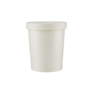 White Paper Noodle Bowl 32 oz with Paper Lid