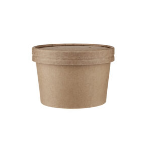 Kraft Paper Noodle Bowl 8 oz with Paper Lid