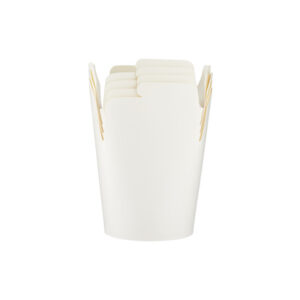 White Paper Pail Box Family in 16 oz, 26 oz and 32 oz Sizes