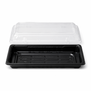 Black PS Sushi Tray - 2-Piece Large