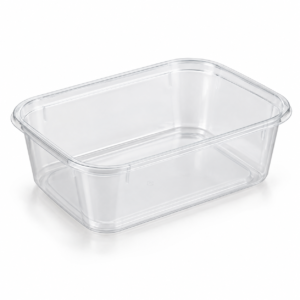 34 oz Rectangular Plastic Container Light Weight