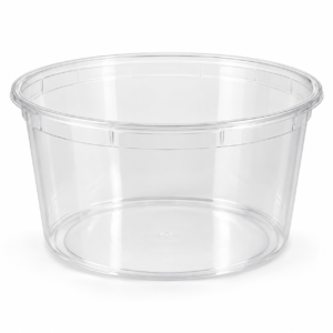 100 oz Round Plastic Container - Clear Deli Container