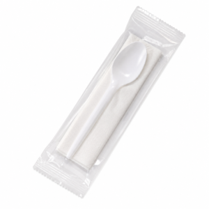 Wrapped Spoon and Napkin Cutlery Kit