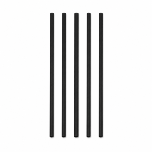 Paper Straw Black - 7.75 in
