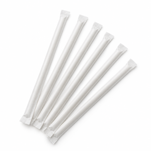 Paper Straw individually Wrapped - 7.75 in