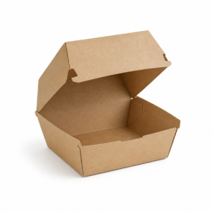 Kraft Burger Box Small 4.5 x 4.5 x 3 in