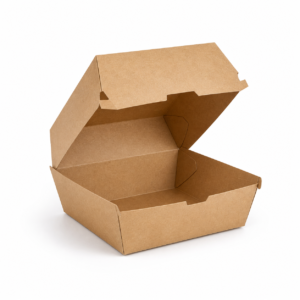 Kraft Burger Box Medium 5 x 5 x 3.5 in