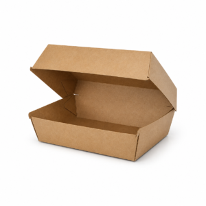 Kraft Sandwich Wrap Box - 6 x 5 x 3 in