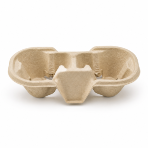 2-Cup Molded Fiber Drink Carrier
