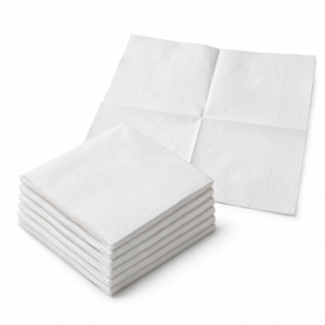 Quarter-Fold White Dinner Napkin 15 x 15 in - 2 Ply