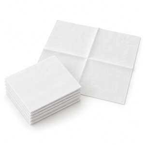 White Cocktail Napkin 10 x 10 in - 2 Ply