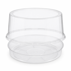 Clear Round Cake Container - 8 in