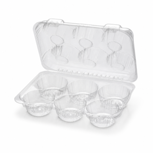 Clear Cupcake Container - 6-Cavity
