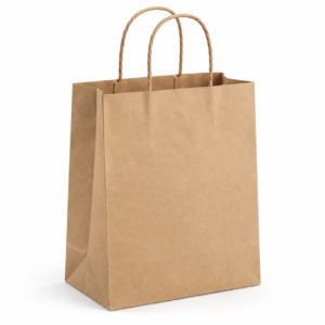 Custom Kraft Paper Bag with Twisted Rope Handle