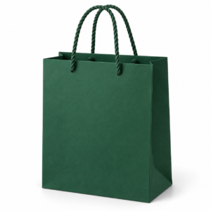 Solid Color Paper Bag with Twisted Rope Handle